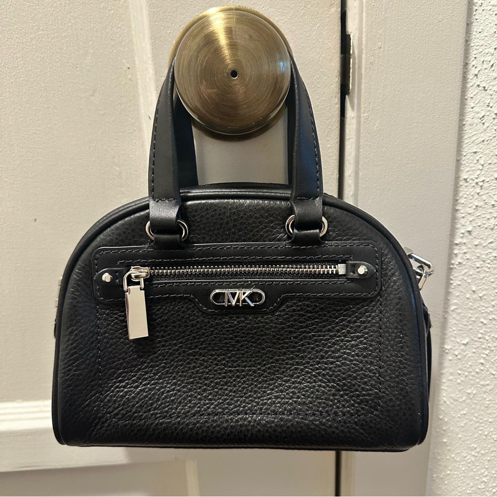 MICHAEL Michael Kors Williamsburg Extra Small Bowling Crossbody Bag Black